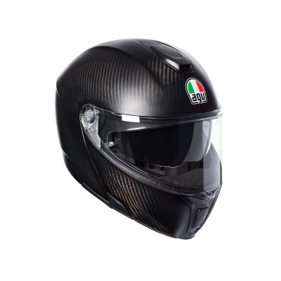 AGV Sportmodular Matt Carbon Helmet Asian fit (FREE HEVIK HELMET BAG)