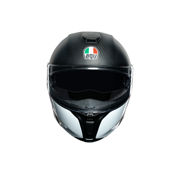 AGV Sportmodular Layer Carbon Red Blue Helmet Asian fit (FREE HEVIK HELMET BAG) - Image 2