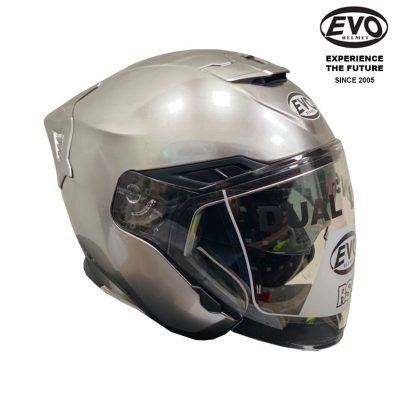 EVO RS9 Iridium Style Silver Helmet (FREE EVO RS9 HELMET & HEVIK HELMET BAG)