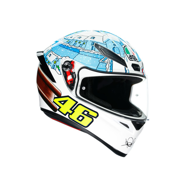 AGV K1 S Top Rossi Winter Test 2017 Helmet (Asian fit) FREE PARANI M10 BLUETOOTH INTERCOM & HEVIK HELMET BAG