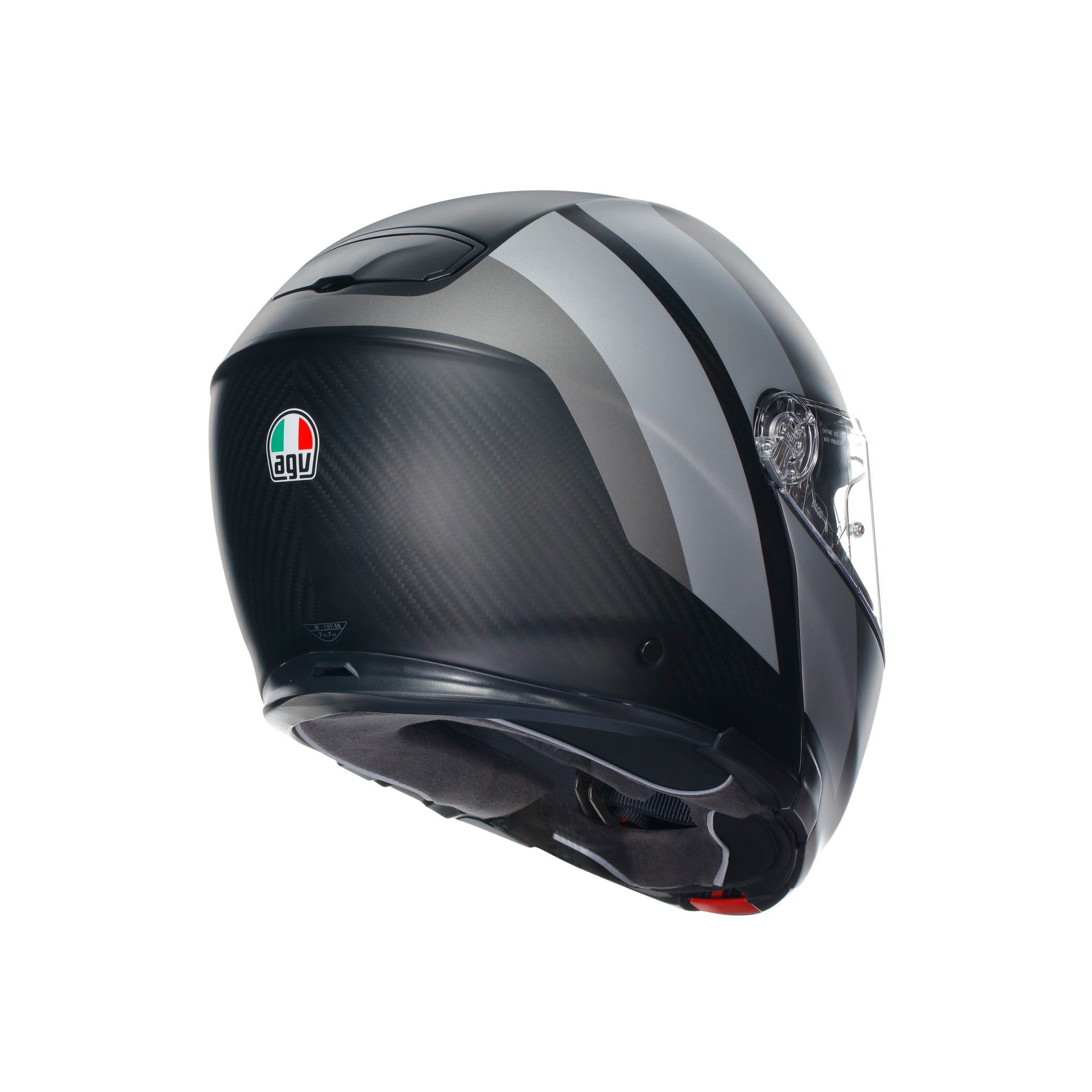 AGV Sportmodular Overlay Carbon Helmet Asian fit (FREE HEVIK HELMET BAG) - Image 6