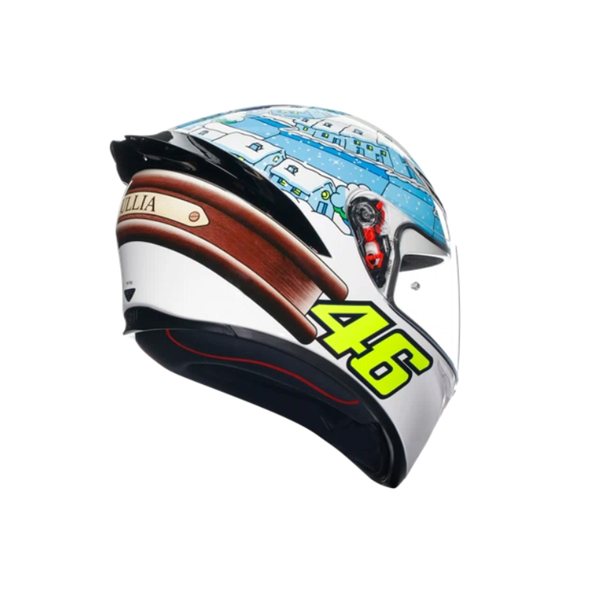 AGV K1 S Top Rossi Winter Test 2017 Helmet (Asian fit) FREE PARANI M10 BLUETOOTH INTERCOM & HEVIK HELMET BAG - Image 2