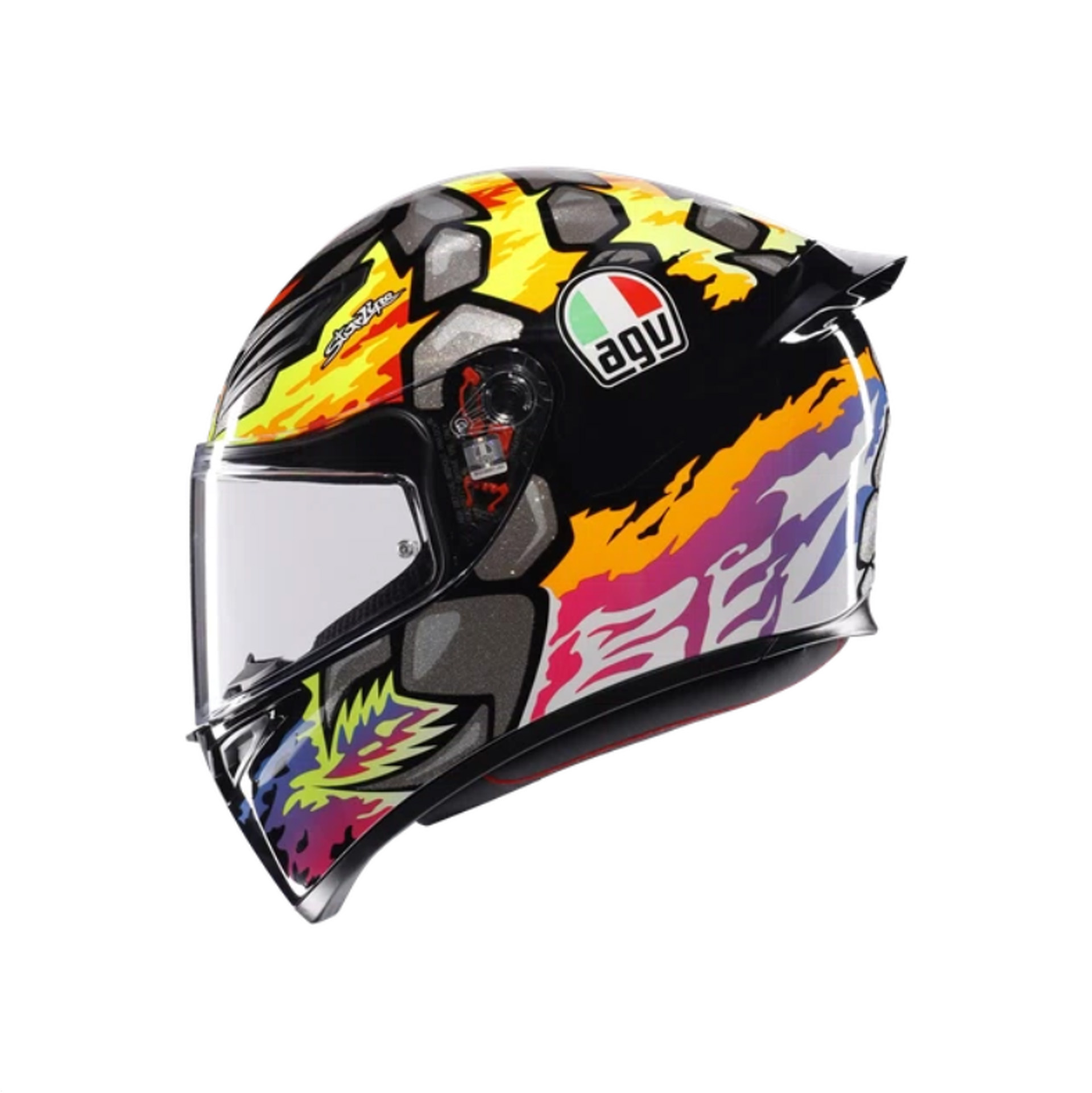 AGV K1 S Top Bezzecchi 2023 Helmet (Asian fit) FREE HEVIK HELMET BAG - Image 4